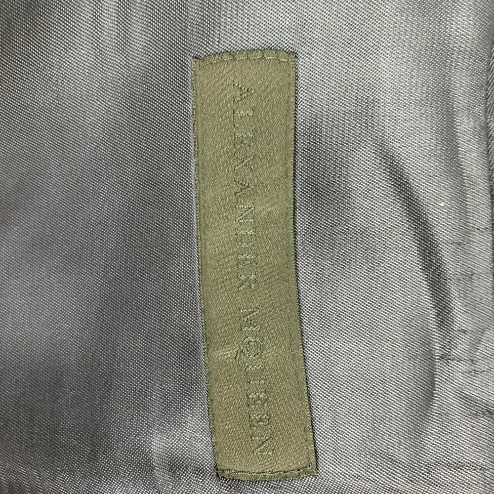 ALEXANDER MCQUEEN Size 42 Navy Wool Mohair Notch Lapel Sport Coat